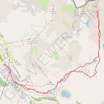 Trace GPS Lac des terres rouges, itinéraire, parcours
