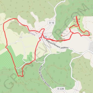 Trace GPS Randonnée à Vernègues plaine Sonnailler, itinéraire, parcours