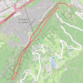 Trace GPS Grand Salève - Bûcherons Inférieurs - T5 (Randonnée Pédestre), itinéraire, parcours