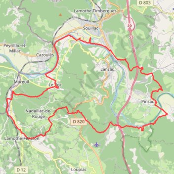 Trace GPS Transsouillagaise - Souillac, itinéraire, parcours