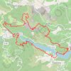 Trace GPS 66 - Caramany : le tour du lac, itinéraire, parcours