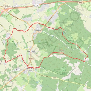Trace GPS De Gambais à Condé-sur-Vesgre, itinéraire, parcours