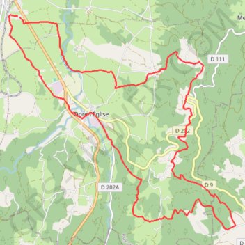 Trace GPS Arlanc - Dore - Le Montbrichet, itinéraire, parcours