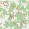 Trace GPS Espace VTT-FFC des Monts de Blond - Circuit N° 16 : Le Bois d'Arthur - 36170 - UtagawaVTT.com, itinéraire, parcours
