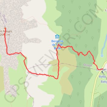 Trace GPS Les Mayes, itinéraire, parcours