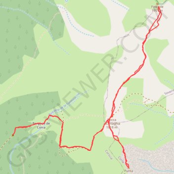 Trace GPS Monte Pinerole - Punta Finosa, itinéraire, parcours