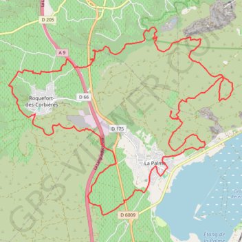 Trace GPS Boucle Vtt Lapalme, itinéraire, parcours