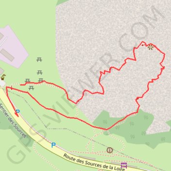 Trace GPS Le mont Gerbier des Joncs, itinéraire, parcours