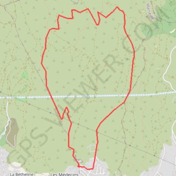 Trace GPS Caban galette des Rois, itinéraire, parcours