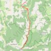 Trace GPS Almières (Les Fleurines) a Le Rozier, itinéraire, parcours