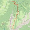 Trace GPS Tracé approximatif : La combe d'Arclusaz, itinéraire, parcours