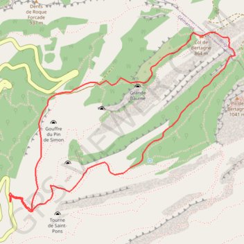 Trace GPS Bertagne - Gemenos, itinéraire, parcours