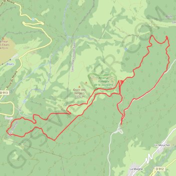 Trace GPS Saint françois, itinéraire, parcours