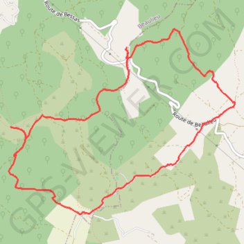Trace GPS Bessas - Col de Serre, itinéraire, parcours