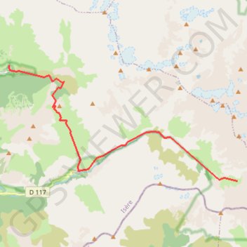 Trace GPS Tour des Écrins, du Font Turbat à Valsenestre, itinéraire, parcours