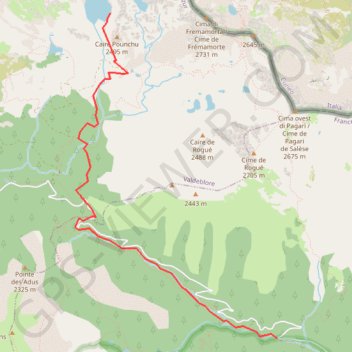 Trace GPS Lac Nègre, itinéraire, parcours