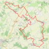 Trace GPS LEZAY - VTT 45 km, itinéraire, parcours