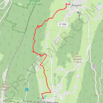 Trace GPS Promenade en Vercors, itinéraire, parcours