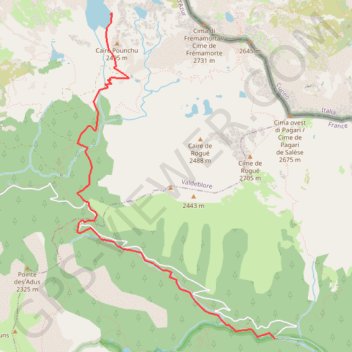 Trace GPS Lac nègre, itinéraire, parcours