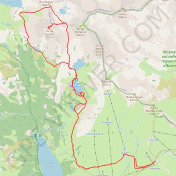 Trace GPS Pic et tour du bastan (total), itinéraire, parcours