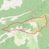 Trace GPS Cretes Montagne du Puy, itinéraire, parcours