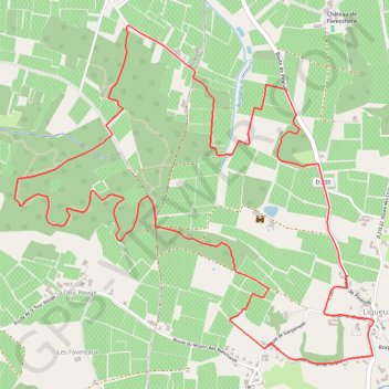 Trace GPS Randonnée à Ligueux, itinéraire, parcours