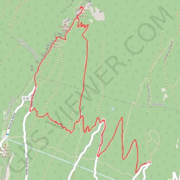 Trace GPS La Dent du Chat - Le Molard Noir, itinéraire, parcours