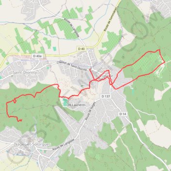 Trace GPS Autour de Langlade, itinéraire, parcours