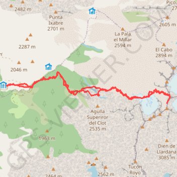 Trace GPS Poséts par Viados, itinéraire, parcours
