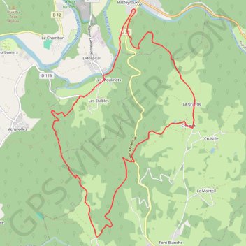 Trace GPS Les Moulinots - Argentat, itinéraire, parcours