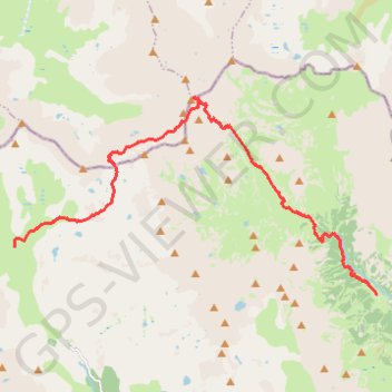 Trace GPS Mont Thabor, I Re Magi jusqu'aux Drayères, itinéraire, parcours