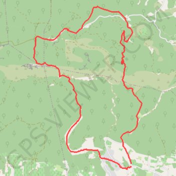 Trace GPS La forêt des cèdres, itinéraire, parcours
