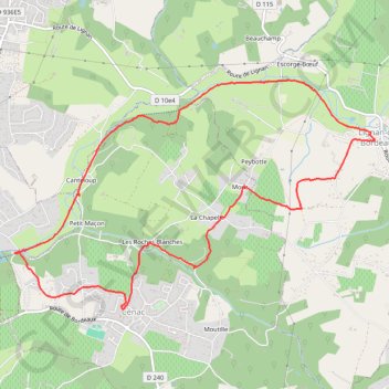 Trace GPS Lignan de Bordeaux, itinéraire, parcours