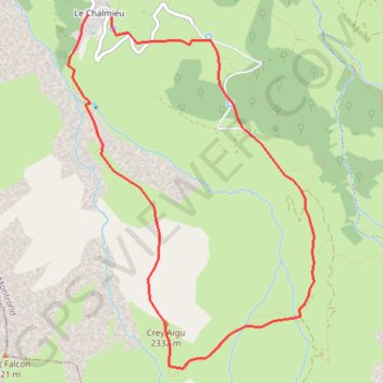 Trace GPS Croix du Bon Ventre (Crey Aigu), itinéraire, parcours