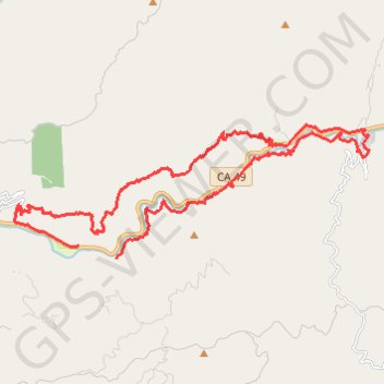 Trace GPS North Yuba River MTB Loop, itinéraire, parcours