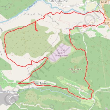 Trace GPS Figanières, itinéraire, parcours