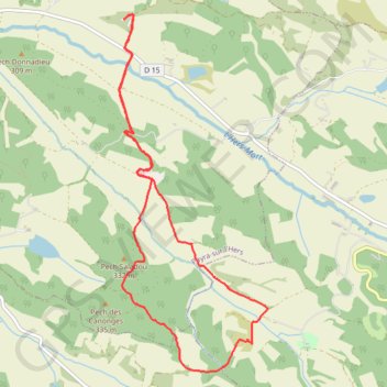 Trace GPS 170927 La Castellasse, itinéraire, parcours
