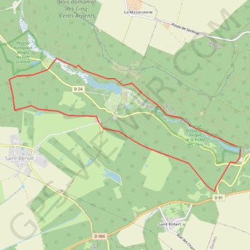 Trace GPS Vaux de Cernay, itinéraire, parcours