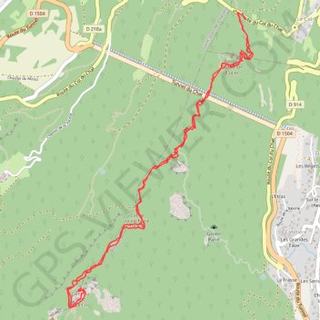 Trace GPS Dent du Chat depuis le col du Chat, itinéraire, parcours
