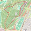 Trace GPS 10km du Bois de Boulogne, itinéraire, parcours
