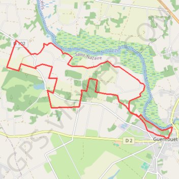 Trace GPS Circuit du Cougou à Guenrouët, itinéraire, parcours