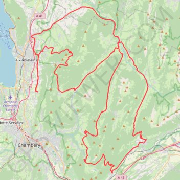 Trace GPS Les Bauges, itinéraire, parcours