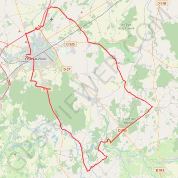 Trace GPS KSBcyclo2022-85km, itinéraire, parcours