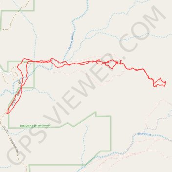 Trace GPS Bisti Badlands Loop, itinéraire, parcours
