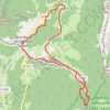 Trace GPS Cirque de Saint Même, itinéraire, parcours