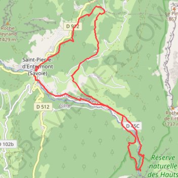 Trace GPS Cirque de Saint Même, itinéraire, parcours