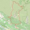 Trace GPS Mérindol-Bastidon du Pradon, itinéraire, parcours