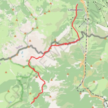 Trace GPS Mercantour - de Limonetto à Casterino, itinéraire, parcours