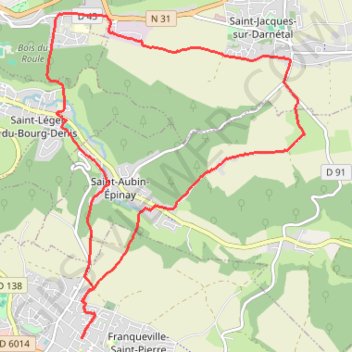 Trace GPS Bois du Roule, itinéraire, parcours