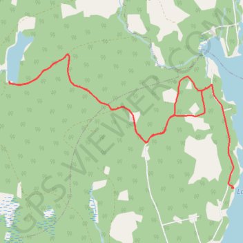 Trace GPS Lake Tormont Trails, itinéraire, parcours
